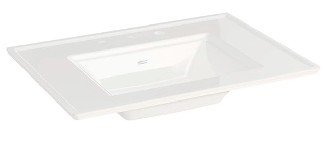 American Standard Town Square® S White Vanity Top with 8" Widespread-0