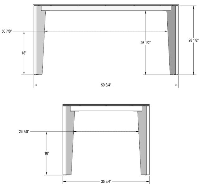 Amisco Customizable Fabiola Rectangular Dining Table-2
