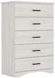Perdue Woodworks 34,000 Essential White 32" 5-Drawer Chest-0
