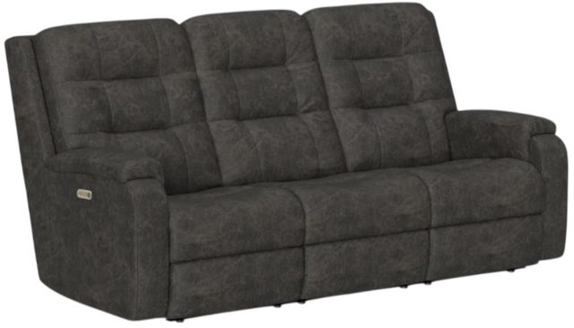Flexsteel® Customizable Arlo Leather Power Reclining Sofa with Power Headrest-3