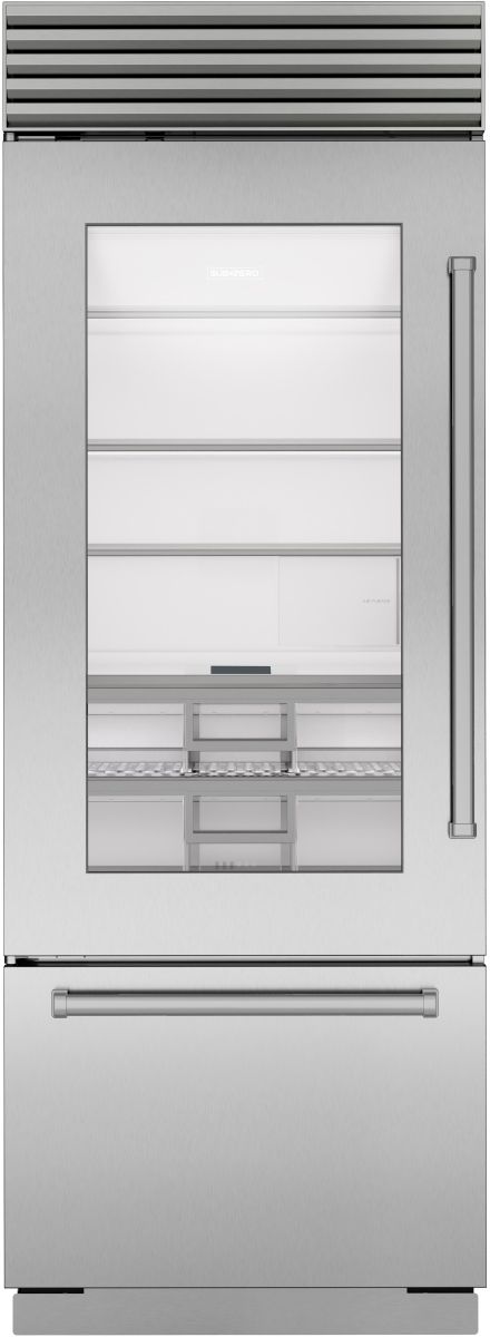 Sub-Zero® Classic Series 30" 17 Cu. Ft. Stainless Steel Built-In Bottom Freezer Refrigerator-0