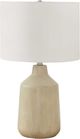 Monarch Specialties Inc. 24"H Beige Concrete Table Lamp-0