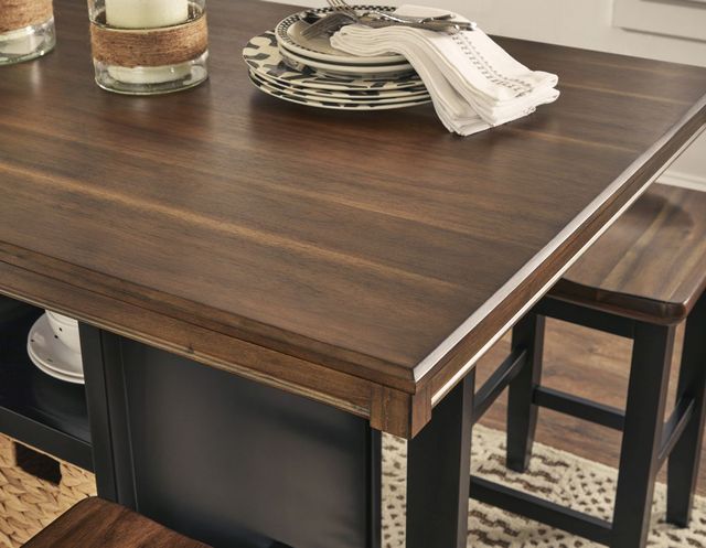 Signature Design by Ashley® Dolingham 5-Piece Black/Brown Counter Height Dining Table Set-2