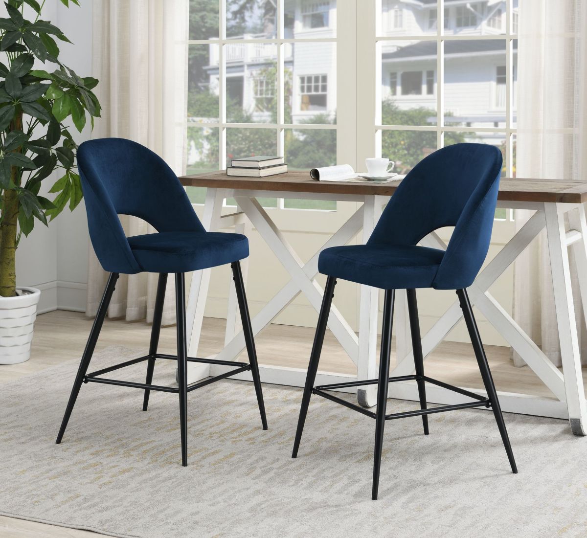Navy kitchen stools hotsell