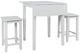 Jofran Inc. Eastern Tides 3-Piece ET Brushed White Counter Dining Set-0