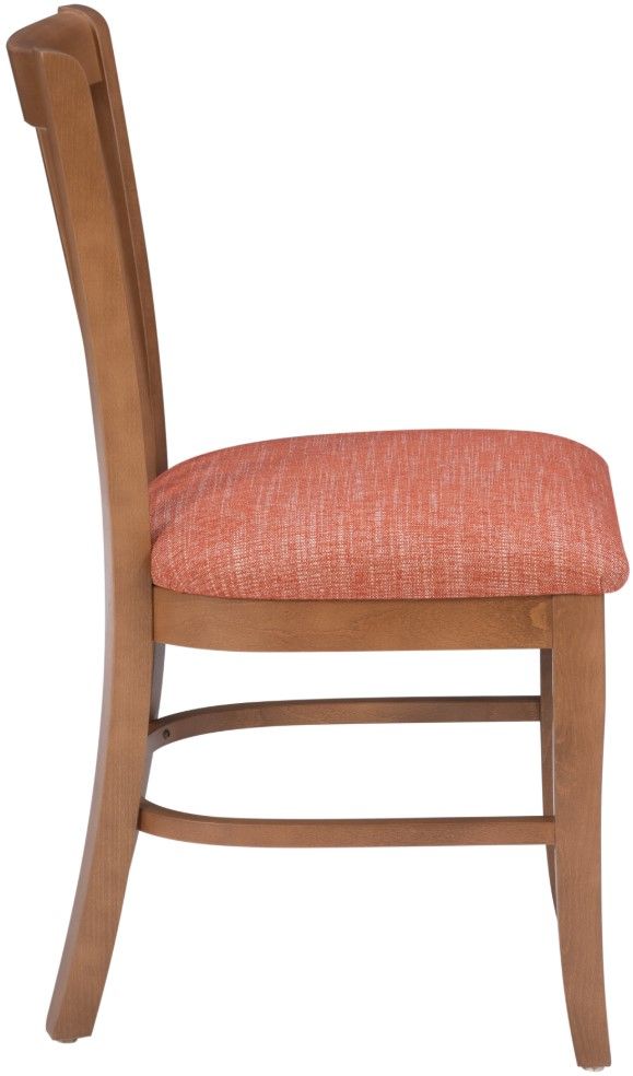 Linon Shelly 2-Piece Brown/Red Upholstered Dining Chair-2