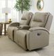Best® Home Furnishings Customizable Maverly Leather Power Reclining Tilt Headrest Space Saver Console Loveseat-2