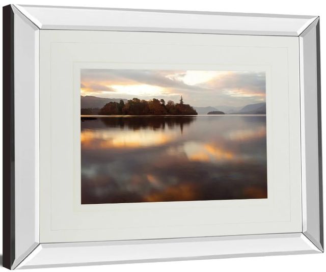 Classy Art Style 2 Golden Lake by Peter Adams Mirror Framed Wall Art-1