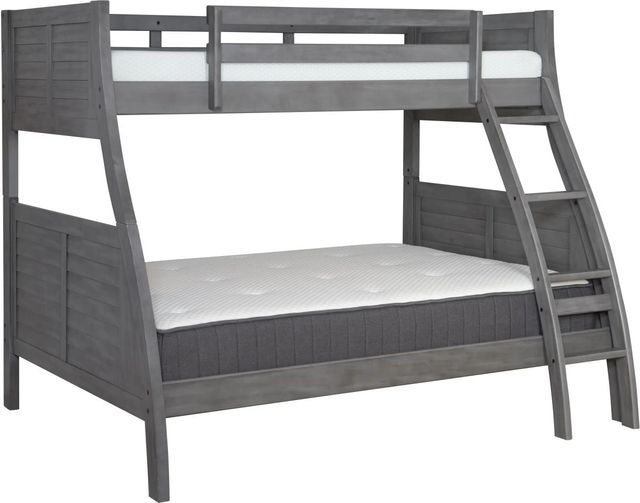 Powell® Easton Gray Twin/Full Bunk Bed-0
