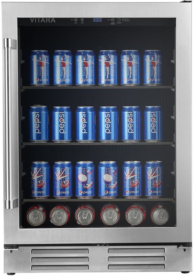 Vitara 24" Stainless Steel Beverage Center-0