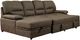 Furniture of America® Alcester 2-Piece Brown Right-Arm Facing Pullout Sleeper Sectional and Chaise-0