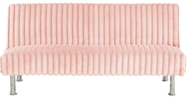 Furniture of America® Hinwil Pink Futon Sleeper Sofa-2