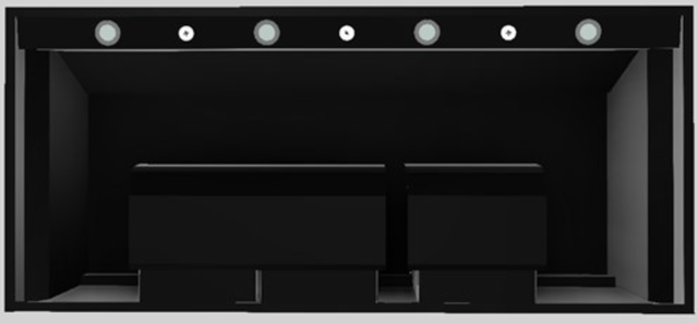 Vent-A-Hood® Designer Series 54" Black Wall Mounted Range Hood-2