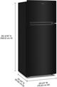 Whirlpool® 28" 18 Cu. Ft. Black Top Freezer Refrigerator with Total Coverage Cooling-4