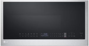 Front view of the LG 2.0 Cu. Ft. PrintProof® Stainless Steel Over The Range Microwave