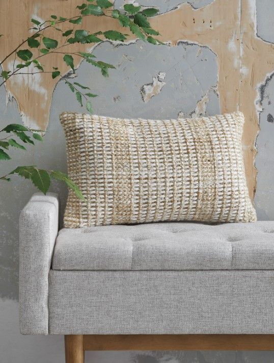Signature Design by Ashley® Hathby Tan/White Pillow-3