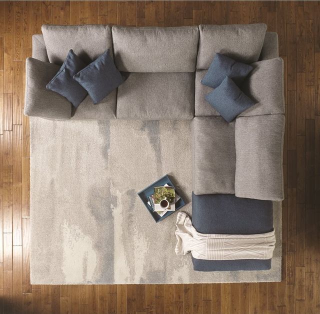 Kalora Interiors Sable Cream Blue 3'11" x 5'7" Rug-1