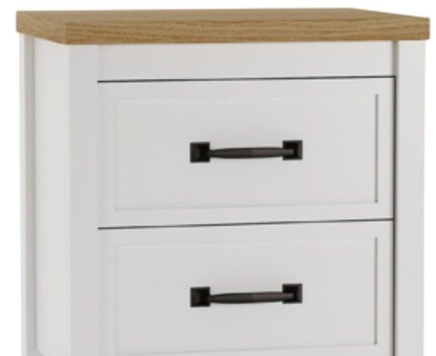Signature Design by Ashley® Kerisden Brown/White Nightstand-1