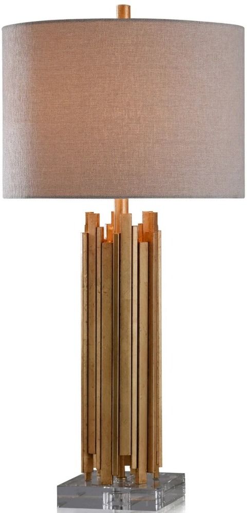 Harp & Finial® Vetenian Gold/White Table Lamp-1