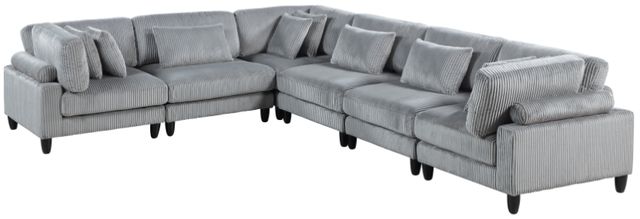 Homelegance® Robstown 6-Piece Gray Modular Sectional-0