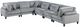 Homelegance® Robstown 6-Piece Gray Modular Sectional-0
