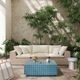 TOV Furniture Mixie Blue Tile Concrete Indoor/Outdoor Coffee Table-1