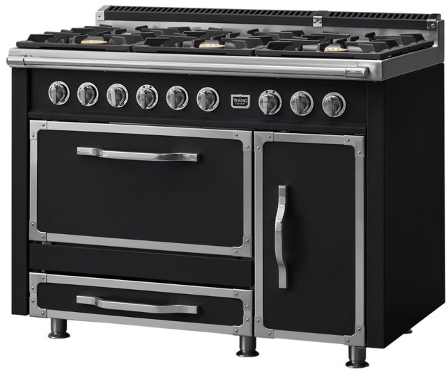 Viking® Tuscany 48" Onyx Pro Style Dual Fuel Range-3