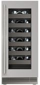 U-Line® Home Collection 15" 2.8 Cu. Ft. Stainless Steel Wine Refrigerator with Glass Door -1