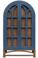 International Furniture Direct Obsidian Dark Blue Cabinet-1