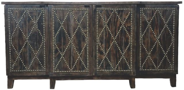 Million Dollar Rustic Burnt Walnut Console -0