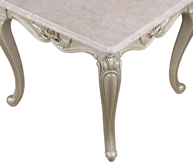 New Classic® Home Furnishings Monique Marble Top End Table with Champagne Base-3