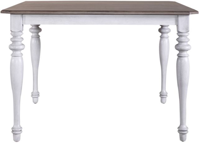 Liberty Furniture Ocean Isle 5-Piece Antique White/Weathered Pine Gathering Table Set-2