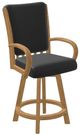 Chromcraft Customizable Baylor Swivel Bar Height Dining Stool-5