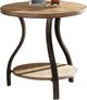 Steve Silver Co. Denise Oak End Table With Black Frame-0