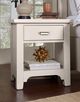 LM Co Home By Vaughan-Bassett Bungalow Home by Ben & Erin Napier Lattice 1-Drawer Nightstand-2