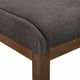 Elements International Razor Walnut Standard Height Arm Chair-2