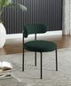 Meridian Furniture Beacon Green/Black Boucle Upholstered Dining Chair-4