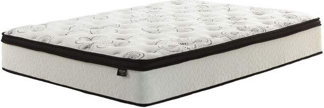 Sierra Sleep® by Ashley® Chime 2-Piece 12" Hybrid and Better than a Boxspring Foundation Twin Mattress Set-1