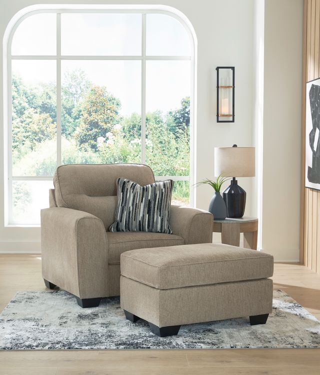 Benchcraft® Olten Mocha Chair and a Half-1