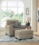 Benchcraft® Olten Mocha Chair and a Half-1