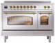 Ilve® Nostalgie II Series 48" Stainless Steel Pro Style Induction Range-3
