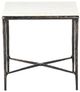 LR Home Bronze/White Side Table-2