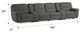 Emerald Home Alberta 6-Piece Charcoal Gray Manual Reclining Sectional Sofa-3