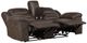 Homelegance® Hazen Dark Brown Double Manual Reclining Loveseat with Center Console-4
