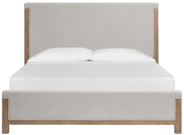 Magnussen Home® Plum Creek Elite Dove/Sierra Brown California King Upholstered Panel Bed-1