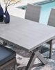 Signature Design by Ashley® Dillon Beach Gray Aluminum Outdoor Dining Table-4