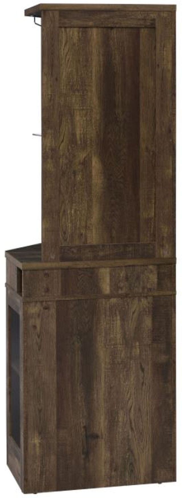 Coaster® Alviso Rustic Oak Corner Bar Cabinet with Stemware Rack-6