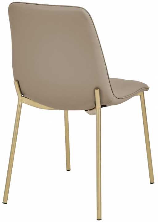 Meridian Furniture Isla Taupe Leather Dining Chair-4