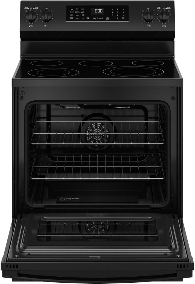 GE® 600 Series 30" Black Freestanding Electric Range-2