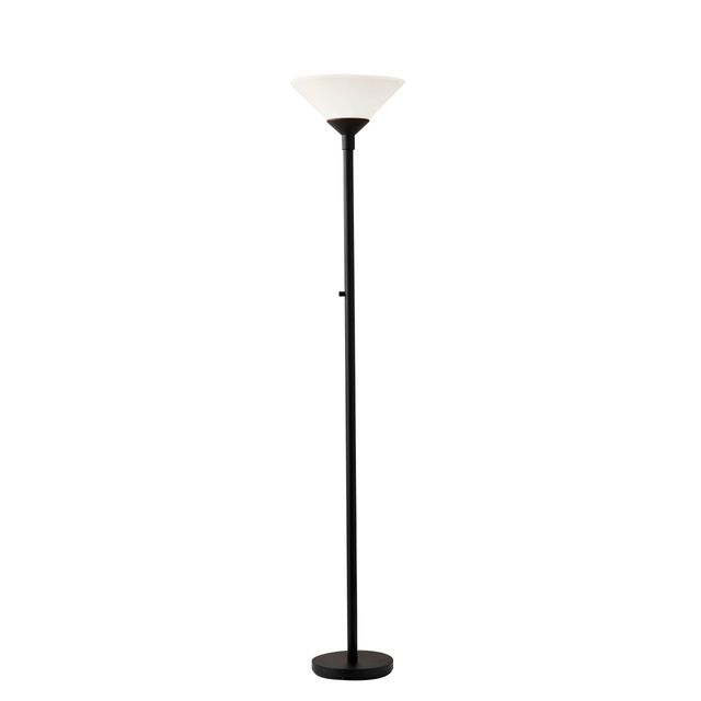 Adesso® Aries Black 30W Combo Torchiere-0